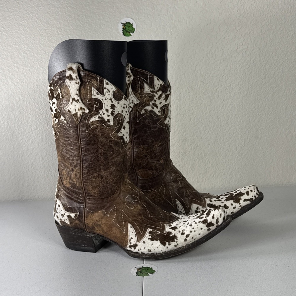 Old Gringo Women's Cow Hair Hide Brown Cowboys Boots 8.5 Costal Cowgirl Country